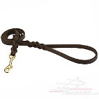 Black Leather Dog Leash