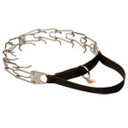 NEW Stainless Steel Dog Pinch Prong Collar with Handle 1/8 inch (3.25 mm)