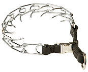 Strong Pinch Prong Collar with Quick Release Buckle - 1/8 inch (3.25 mm) link diameter