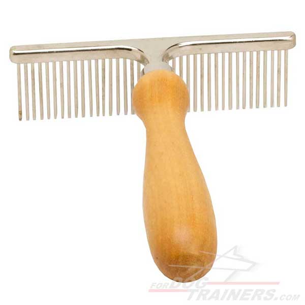 Chrome Plated Brush for dog's coat