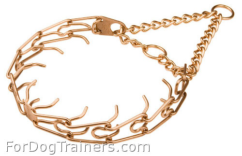 Bright Curogan Dog Pinch Prong Collar - 3.25 mm (1/8 inch)