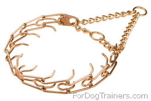Best Training Curogan Dog Pinch Prong Collar - 1/6 inch (3.99 mm)