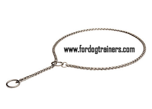 Snake Exclusive Design Choke Dog Collar 1/5 inch (5 mm)