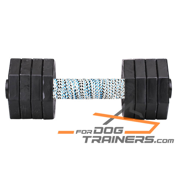 Wooden Dumbbell with Removable Plastic Weight Plates